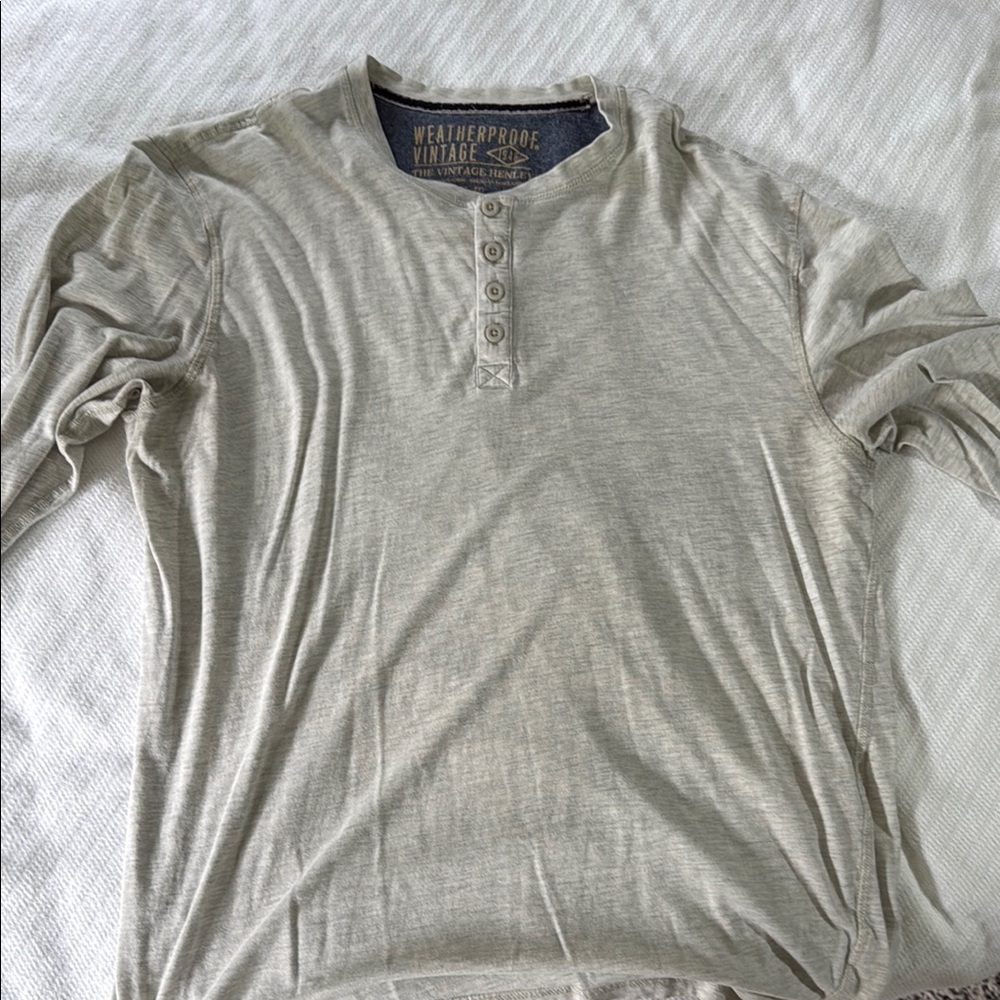 Weatherproof Gray Long Sleeve Tee